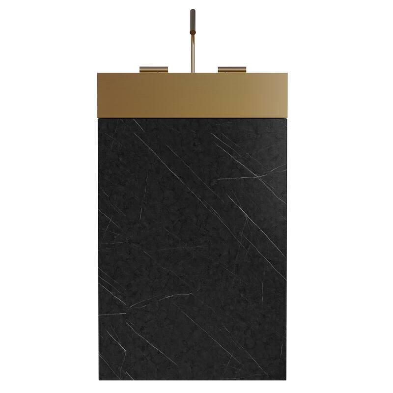 Sophisticated Bathroom Vanity with Integrated Sink and Ample Storage