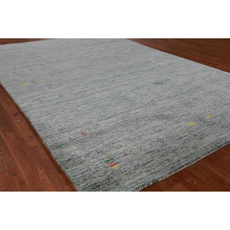 Hand Knotted Oriental 100% Wool Carpet Tribal Tribal Multi-Colored Gabbeh Area Rug - 7' 10'' X 5' 3''