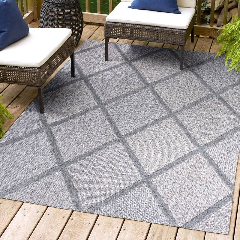 JONATHAN Y Talaia Diamond Trellis Indoor/Outdoor Area Rug
