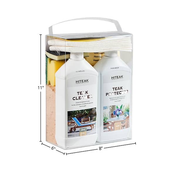 Curated Maison 31 Complete Teak Outdoor Furniture Care Kit Bed Bath