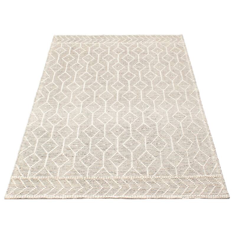 ECARPETGALLERY Braid weave Sienna Brown Wool Rug - 5'0 x 8'2