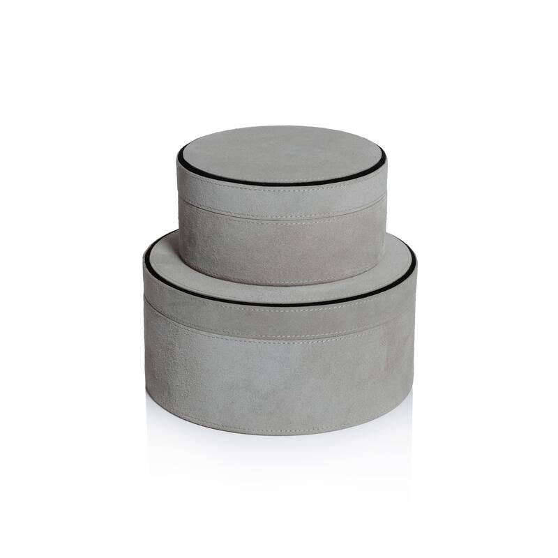 Arden Suede Leather Decorative Box