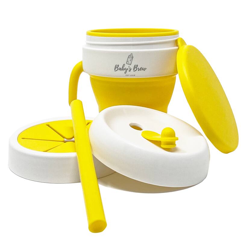 Baby's Brew 2 in 1 Snack and Drink Cup - Yellow