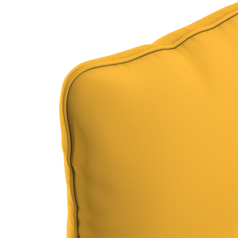 California Umbrella Outdoor Deep Seat Cushion Set, 24" x 48", Sunbrella Fabric, Densified Fiber Fill