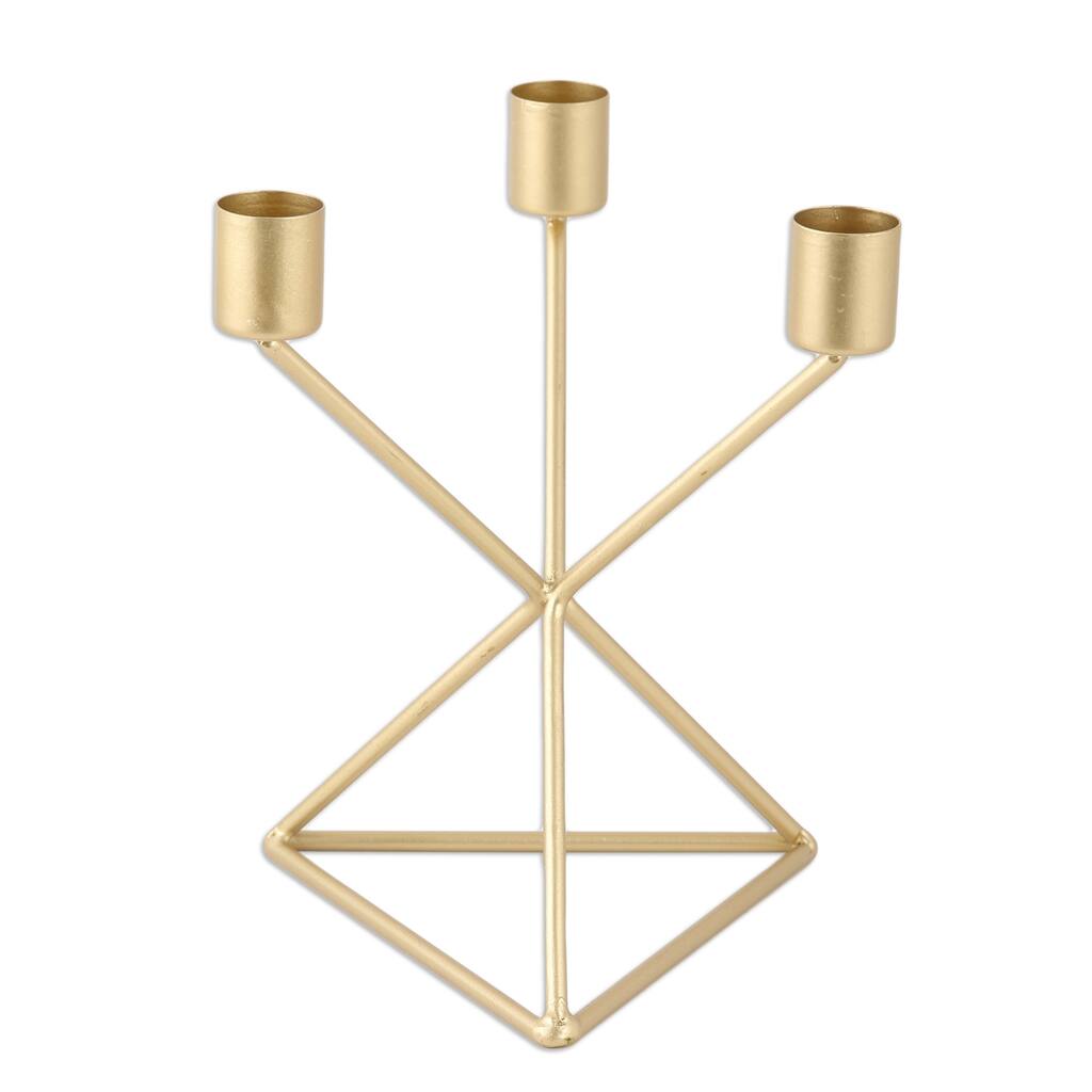 Novica Handmade Golden Warmth Iron Candle Holder