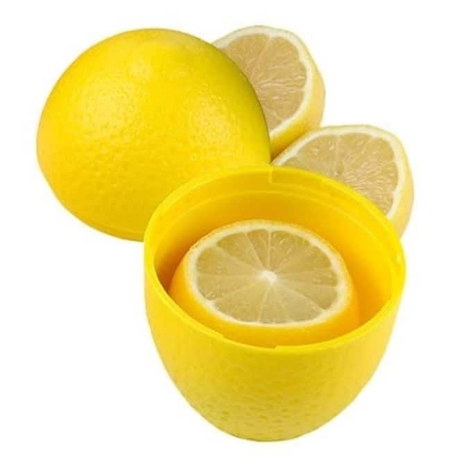 Hutzler Lemon / Lime Saver Keeper Durable Plastic Storage Container - Keeps Fresh Longer