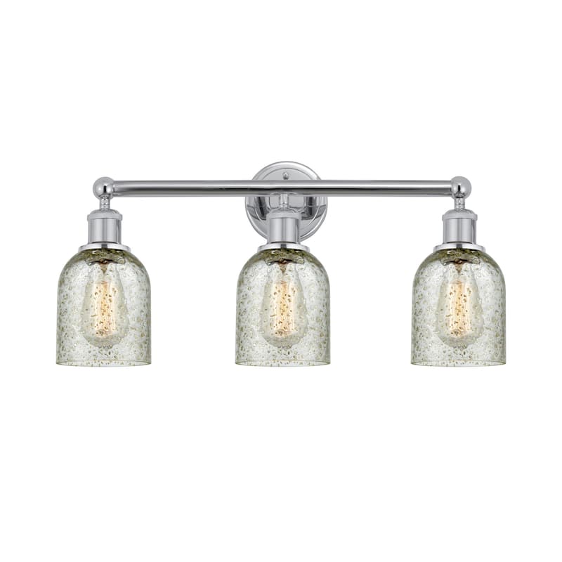 Innovations Lighting 616-3W-12-23 Caledonia Vanity Caledonia 3 Light - Polished Chrome / Mica