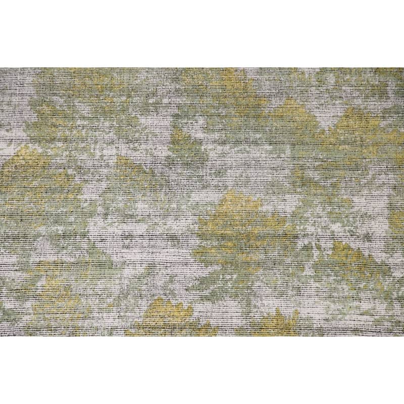Modern Abstract Area Rug Handmade Wool Carpet - 6'4" x 9'8"