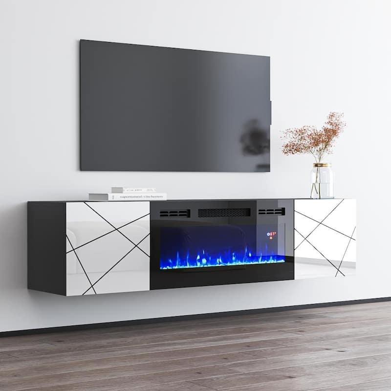 London BL-EF Electric Fireplace 63" TV Stand
