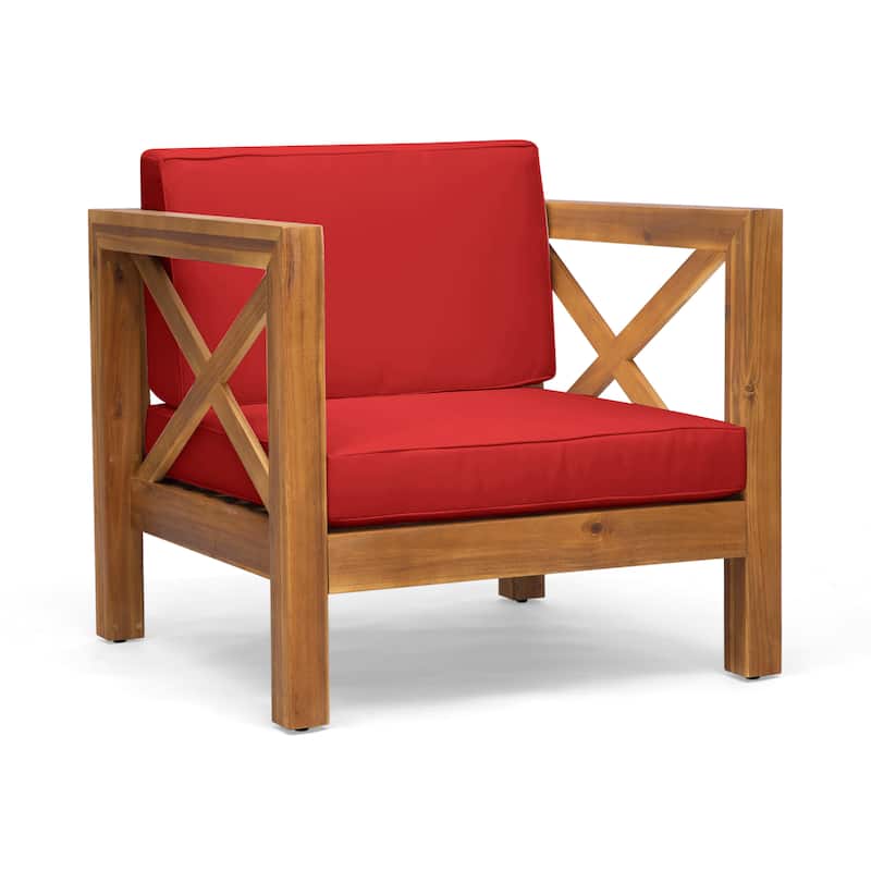 Farmhouse Outdoor Patio Lounge Chair, Bistro Chairs for Lawn, Balconies & Gardens Tanning Chair