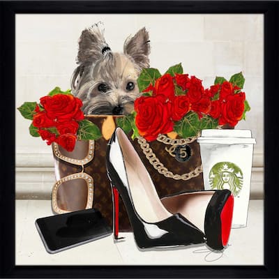 "Fashion Yorkie 2" by Jodi Print on Acrylic