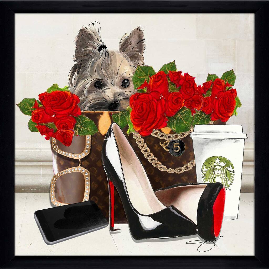 "Fashion Yorkie 2" by Jodi Print on Acrylic