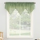 preview thumbnail 1 of 73, No. 918 Erica Crushed Voile Ascot Beaded Sheer Rod Pocket 1-Piece Curtain Valance 51x24 - Sage Green