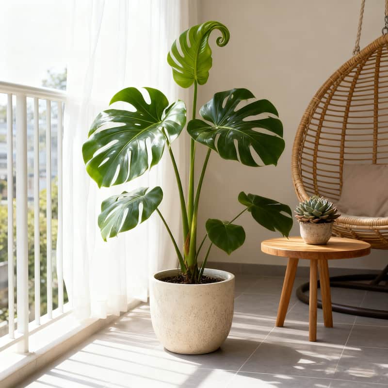 Large Outdoor Indoor Planter, 15.9"+12"+10" Dia Round Magnesium Oxide Planter Set of 3, Flower Pots with Drainage Holes