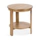 preview thumbnail 66 of 117, Kate and Laurel Foxford Round Wood Side Table 22x22x24 - Natural
