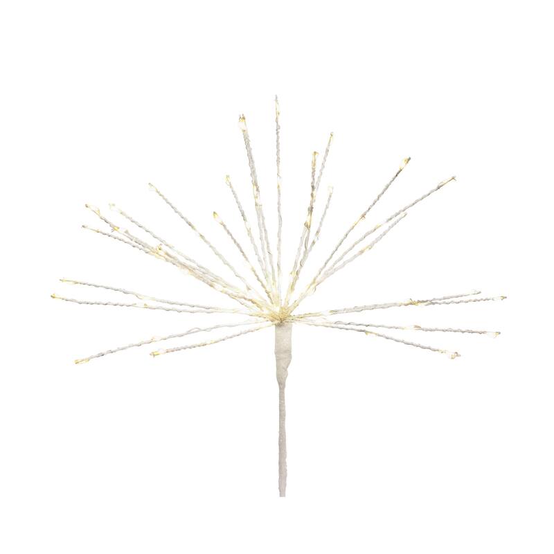 LED Lighted Starburst Christmas Tree Toppers - 23.5" - White Lights - Set of 2