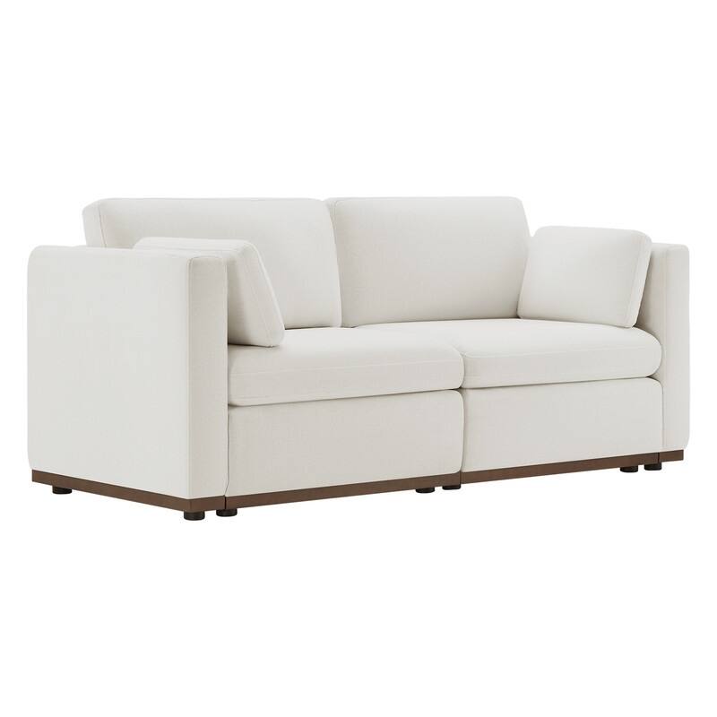 Donna Oversized Modular Sectional Fabric Sofa with Upgraded Wood Base