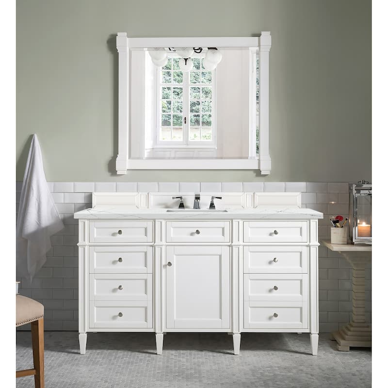 James Martin Vanities 655-V60S3ENC Brittany 60" Free Standing Single