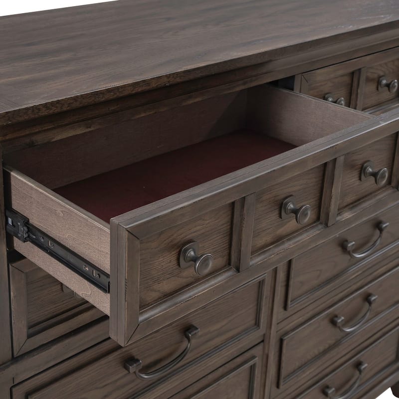 Paradise Valley Saddle Brown 10 Drawer Chesser