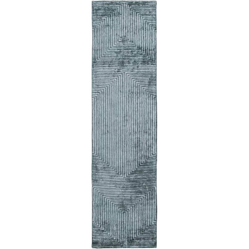 Fazeley Handmade Geometric Viscose Area Rug