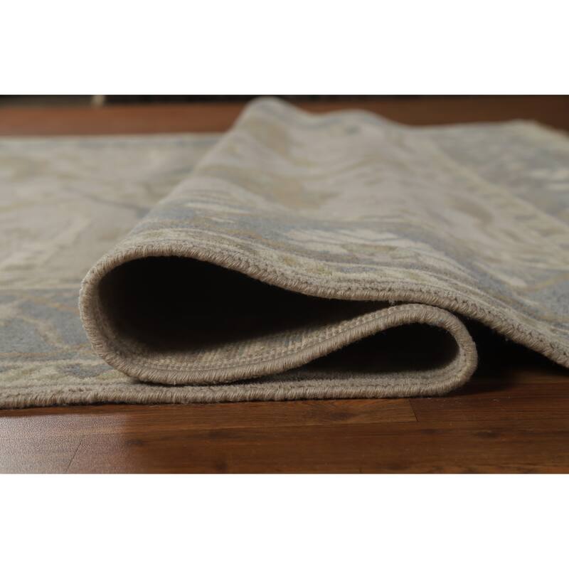 Oushak Indian Rug Hand-Knotted Wool Carpet - 8'1" x 9'10"