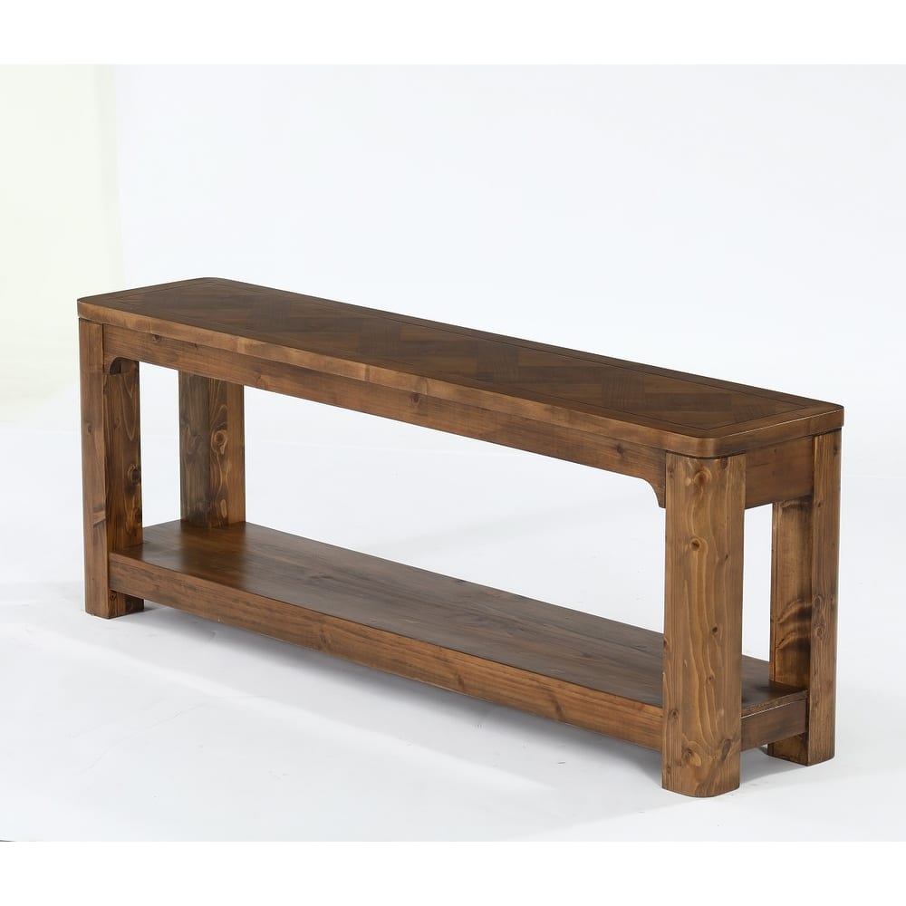 Solid Wood 63" TV Stands, Low Media Console Entertainment Center