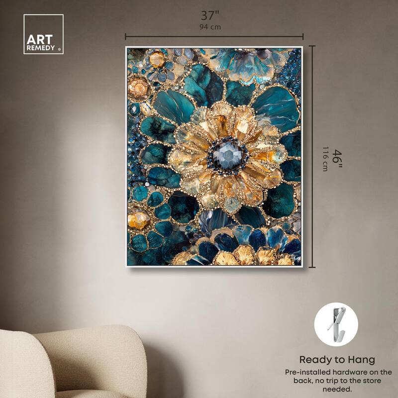 Opulent Geode IV Canvas by Art Remedy