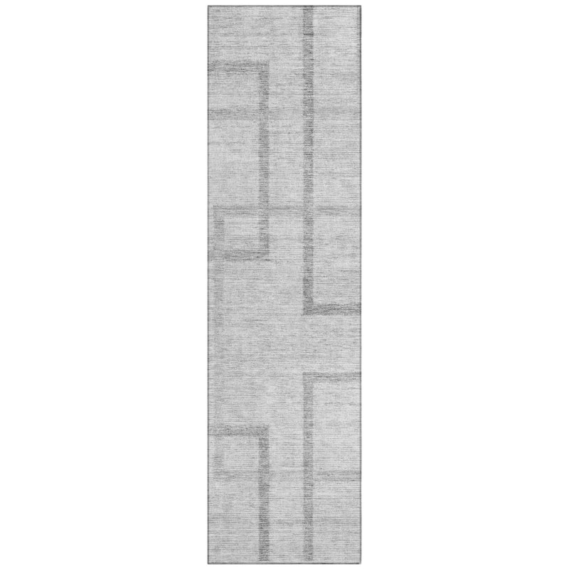 Machine Washable Indoor/ Outdoor Chantille Contemporary Geo Rug