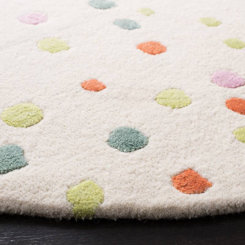 SAFAVIEH Handmade Soho Kati Polka Dots N.Z. Wool Rug