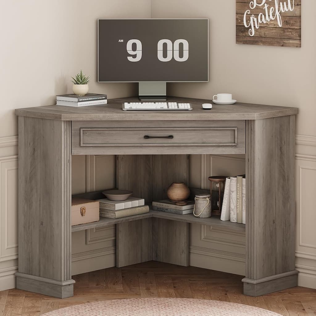 Small Corner Desk Triangle Computer Desk Corner Electric Standing Desk
