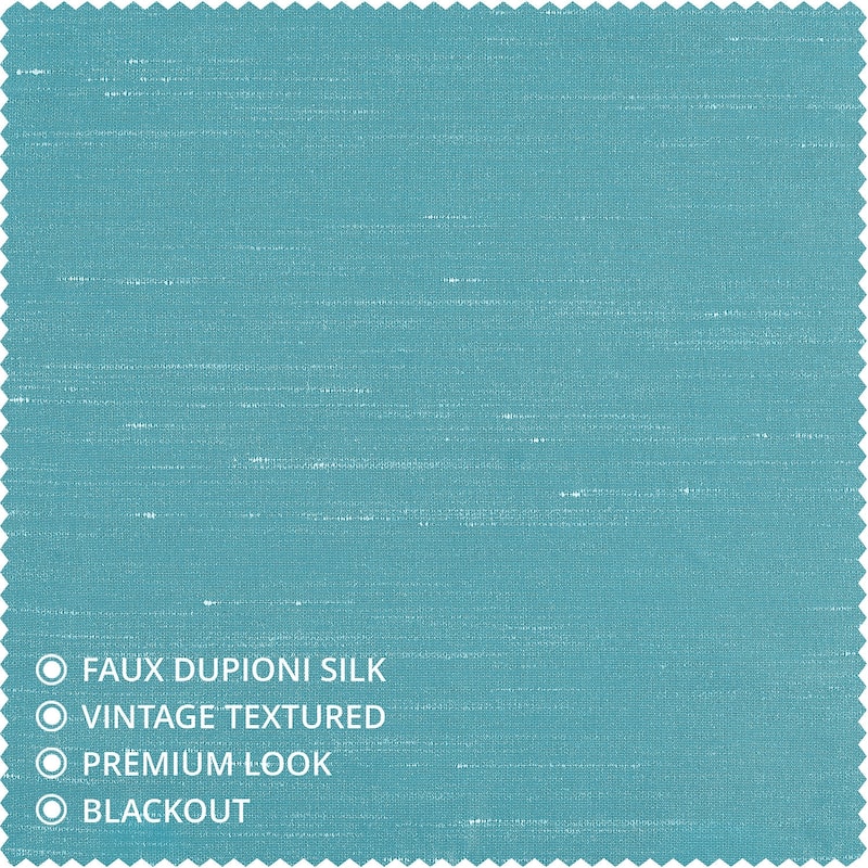Exclusive Fabrics Textured Faux Dupioni Silk Thermal Blackout Curtains (1 Panel)
