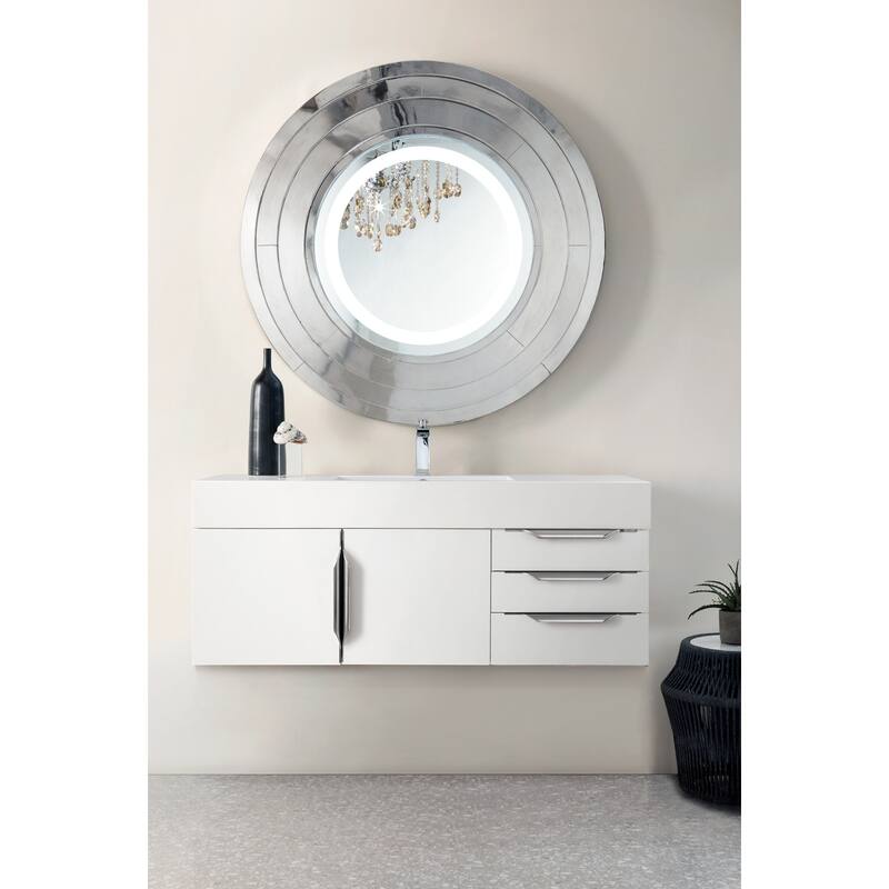 James Martin Vanities 983-V48-W-N-GW Columbia 48" Wall Mounted Single