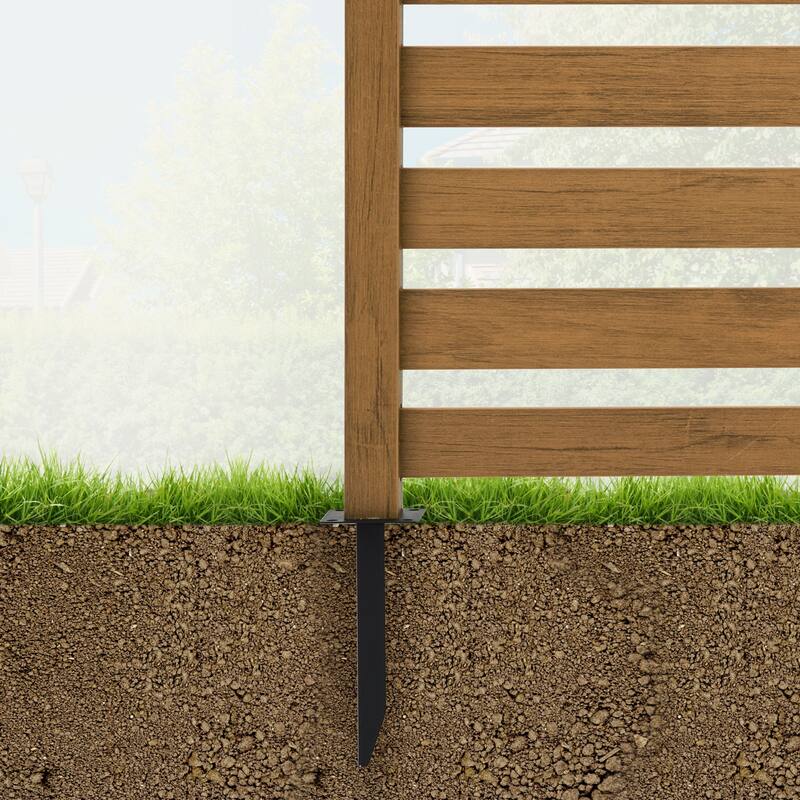 Courtyard Privacy Fence Without Digging Pits, Easy To Set Up, No Damage To The Ground,2,4-Panel - 39.3 in. W x 35.6 in. H