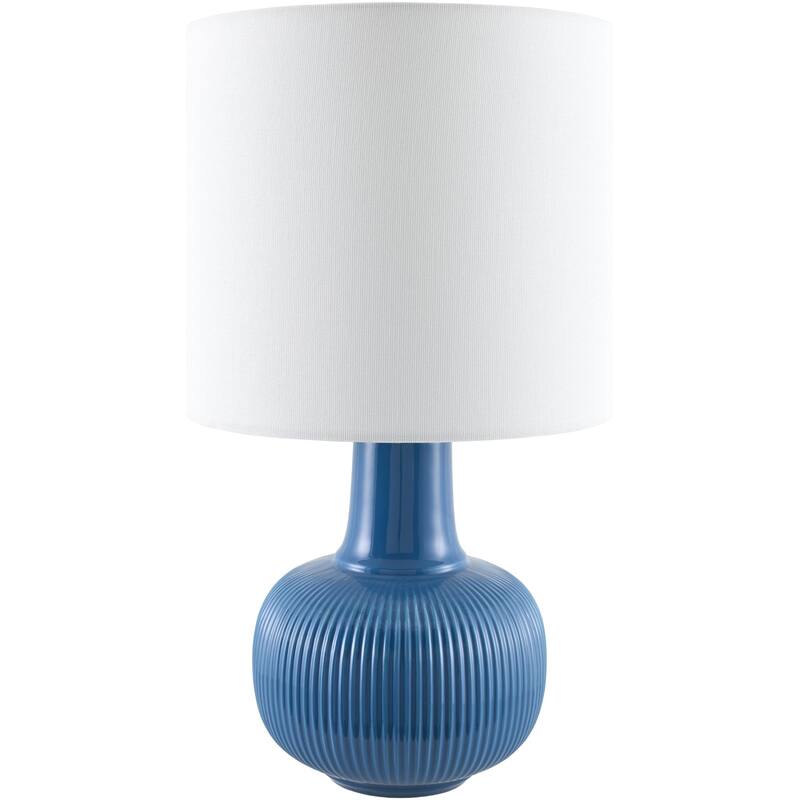 Livabliss Ormelle Traditional Accent Table Lamp - 19"H x 10"W x 10"D - Blue