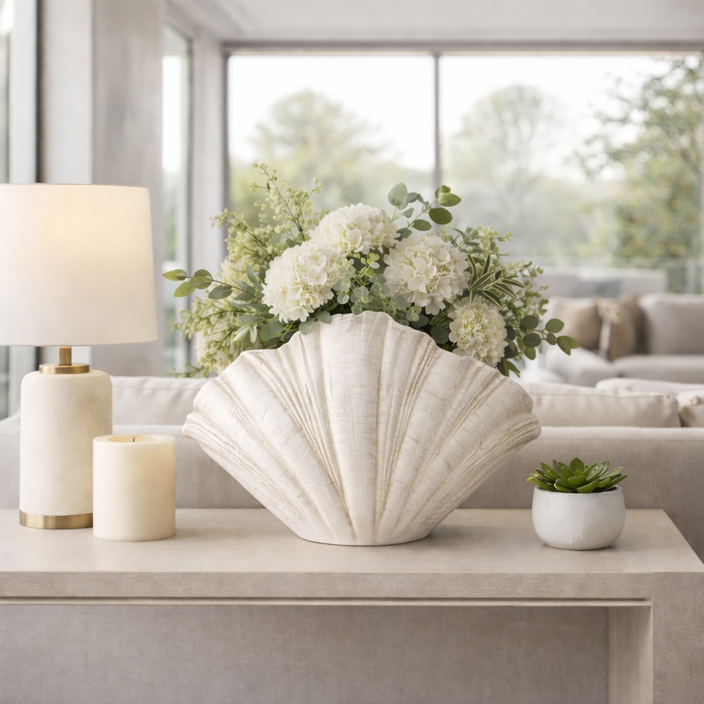 Decorative Scallop Shell Figurine - 22