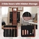 preview thumbnail 7 of 8, Costway Wood Jewelry Cabinet Armoire Storage Box Chest Stand Organizer - 10.5'' X16'' X40''