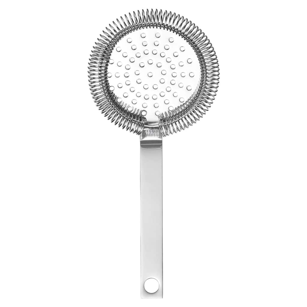 Cocktail Strainer, 1pcs Stainless Steel Bar Strainer for Drinks, 200mm - Silver