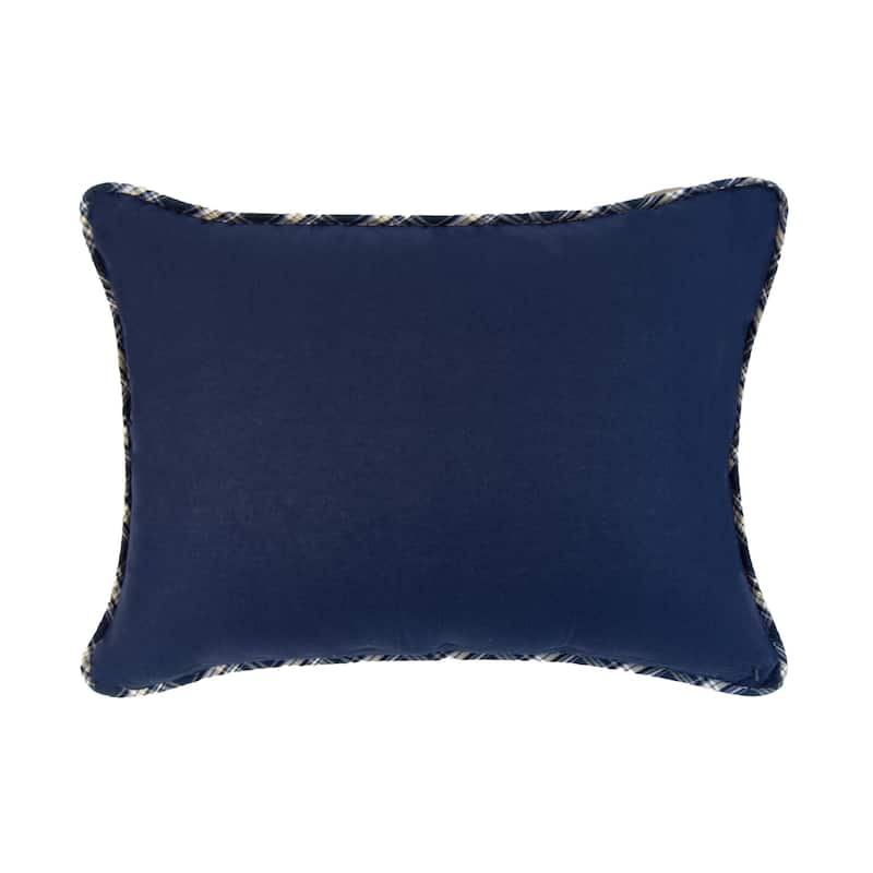 Donna Sharp Checkerboard Indigo 3PC Cotton Quilt Set