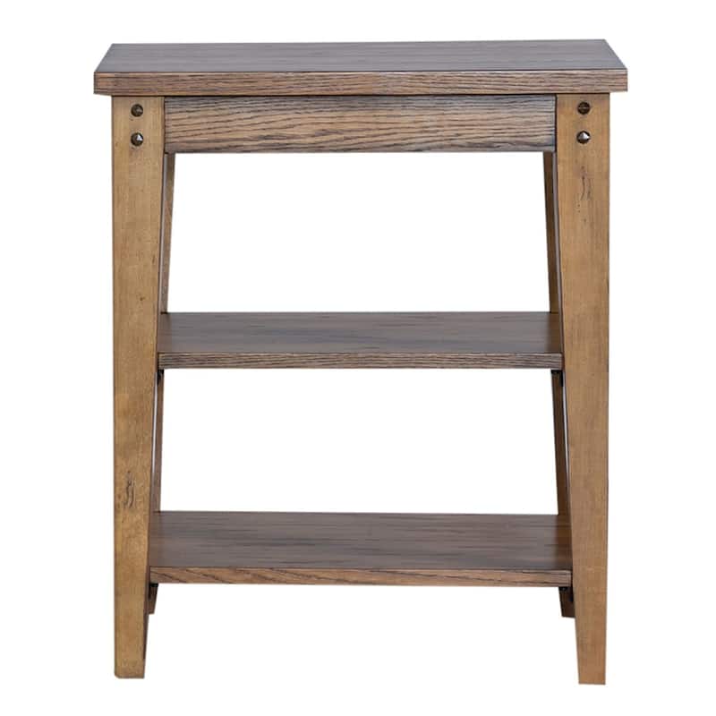Lake House Oak Tiered Table