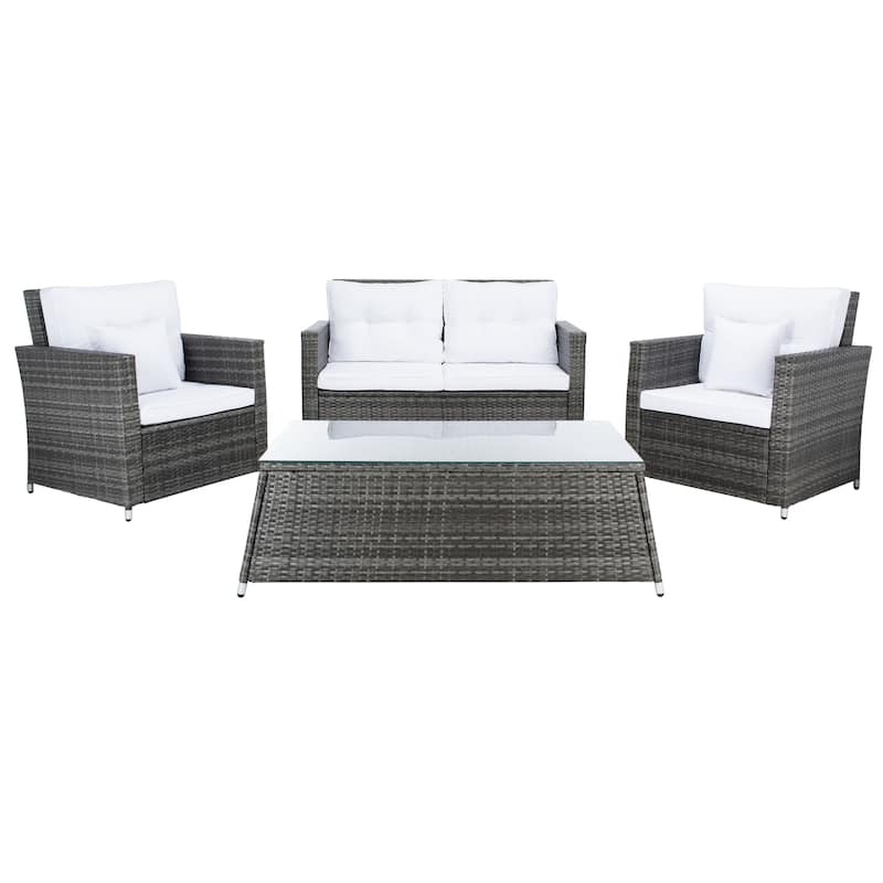 SAFAVIEH Outdoor Living Lorma 4-Piece Patio Set.