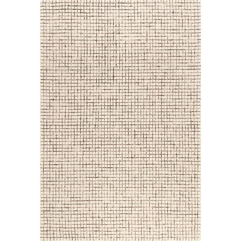 Nuloom Melrose Checked Wool Area Rug