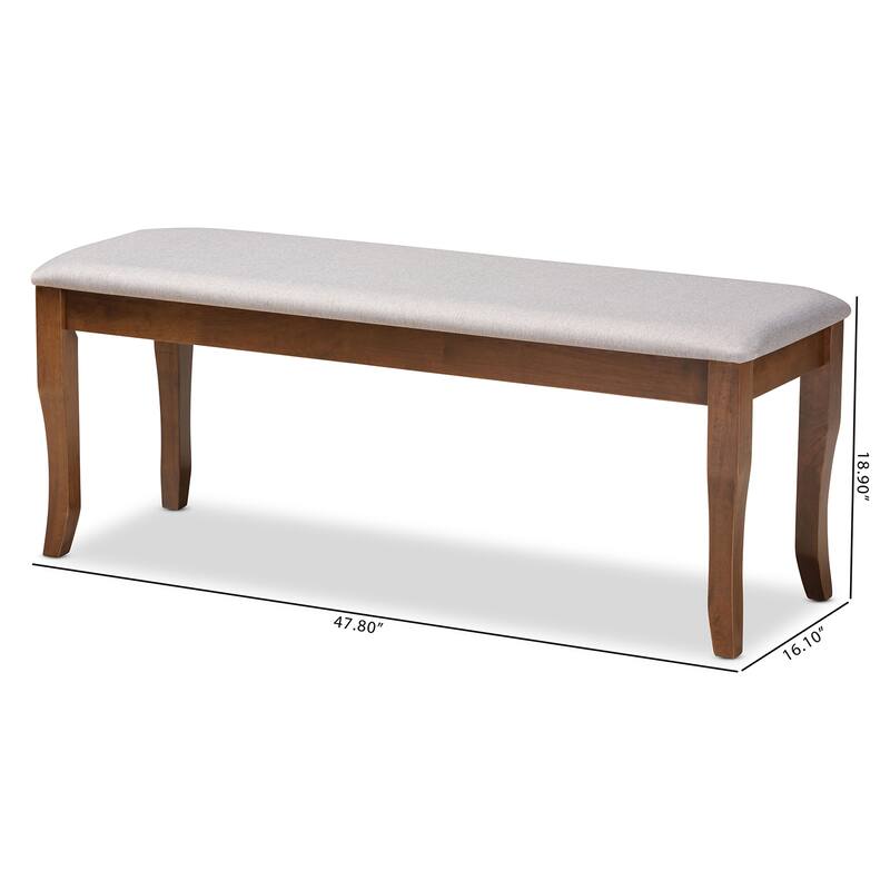 Cornelie Modern and Contemporary Transitional Dining Bench