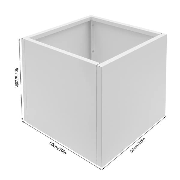20 Inch Steel Cube Planter Box - Bed Bath & Beyond - 42476237