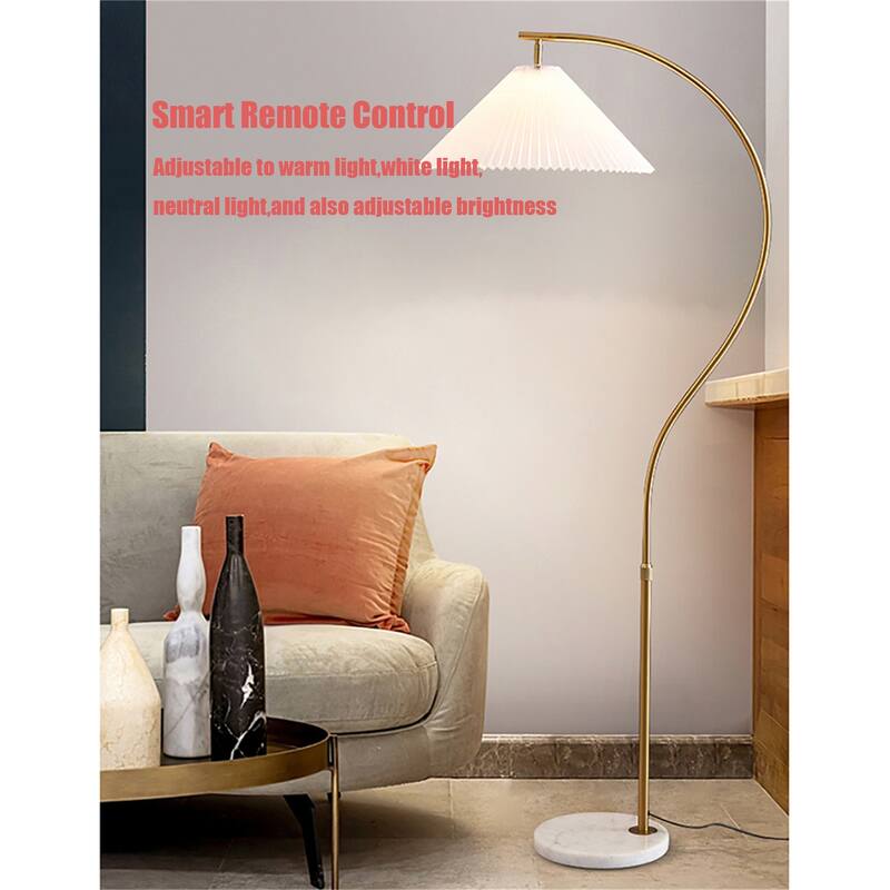 63" Modern Arched Floor Lamp for Bedrooms and Living Rooms