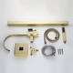 preview thumbnail 28 of 27, Floor Mounted Single Handle Clawfoot Tub Faucet with Hand shower - 8" x 48"