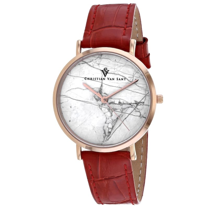 Christian Van Sant Women's Lotus White Dial Watch - CV0422 - 6 (36)