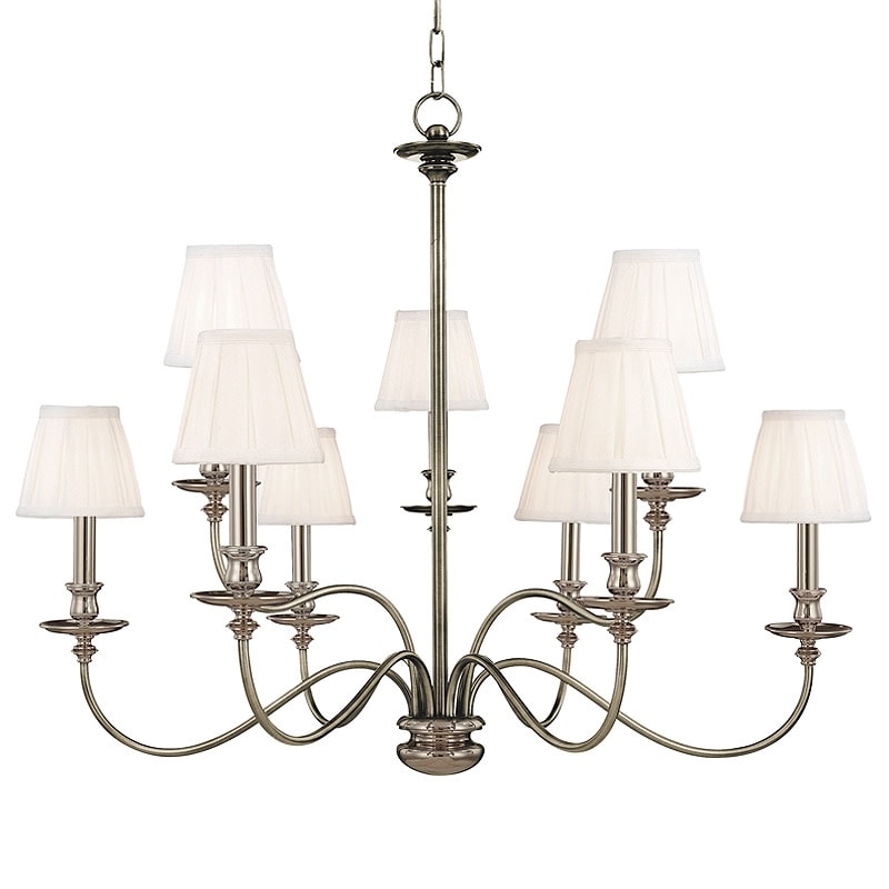Hudson Valley Lighting Menlo Park 9 Light 34" Wide Chandelier - Aged Brass