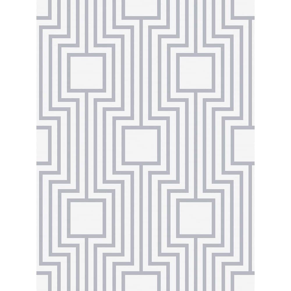 Seabrook Designs Kylea Geometric Non-Woven Unpasted Wallpaper