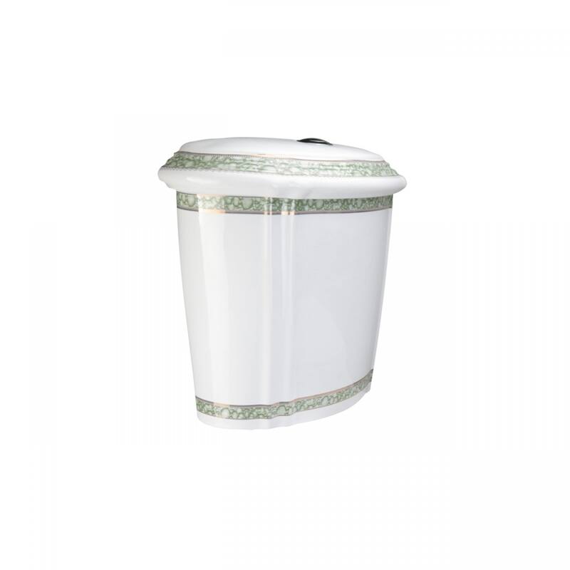 Green and Gold Toilet Tank for Item 12816 Renovators Supply