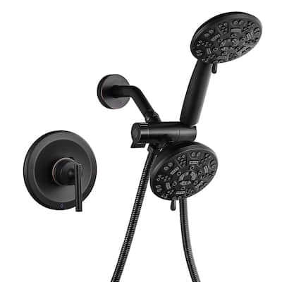 WOWOW Single-Handle 7-Spray Dual Shower Head Shower Faucet